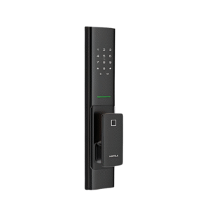 a smart door lock with a doorbell
