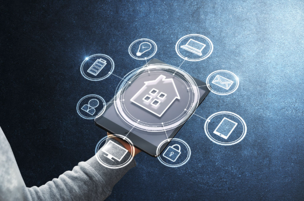 illustration of a smart home system