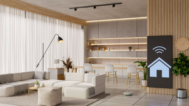 living room with modern interior