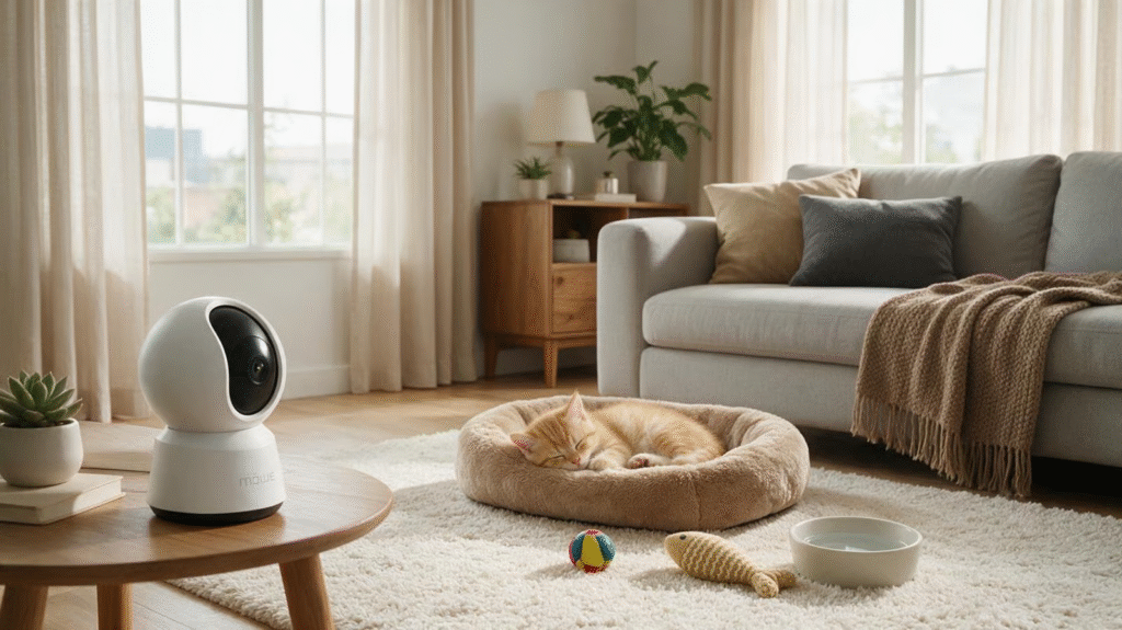 a cctv in a living room