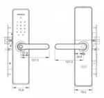 Hafele Digital Lock DL7600 - Front & Back Design