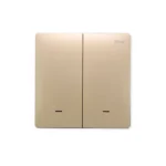 Zigbee Smart Switch Double Rocker Gold