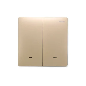 Zigbee Smart Switch Double Rocker Gold