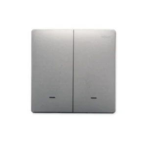 Zigbee Smart Switch Double Rocker Grey