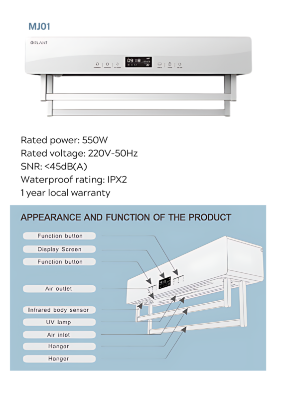 Orlant WiFi Towel Care System MJ01