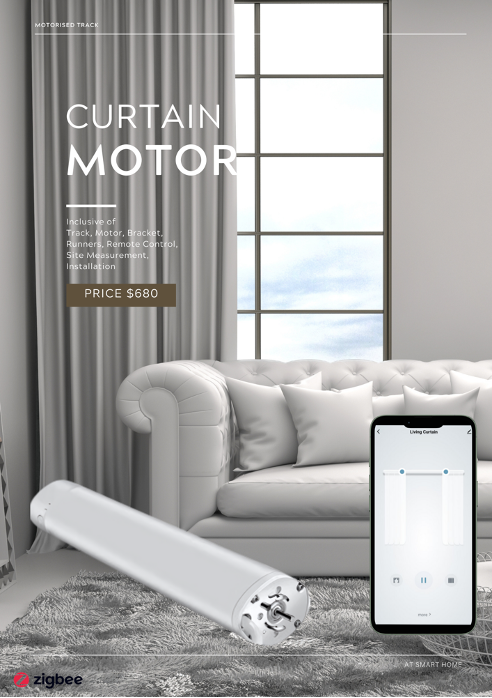 smart home appliances automated curtain motor